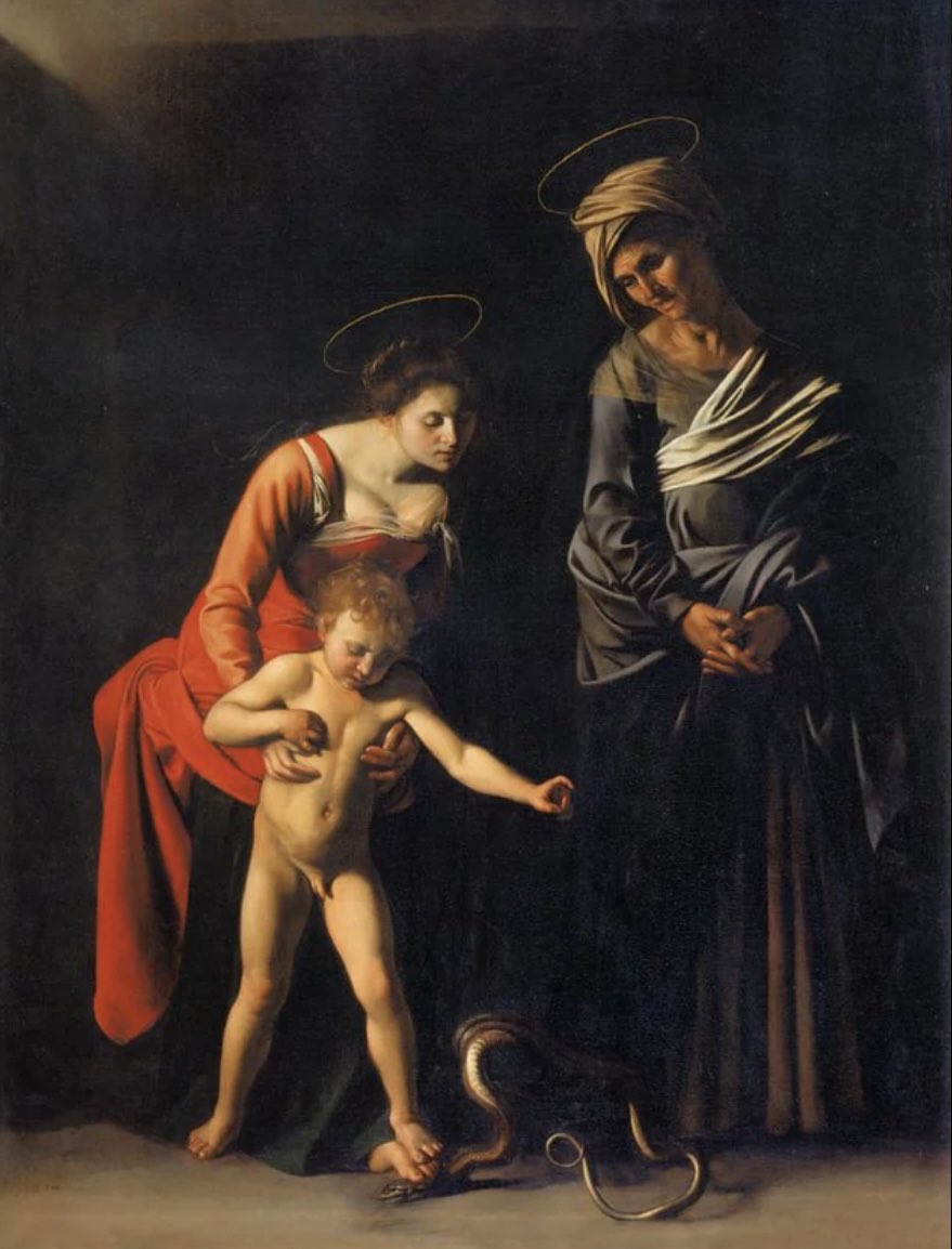 Who crushed the head of the serpent?