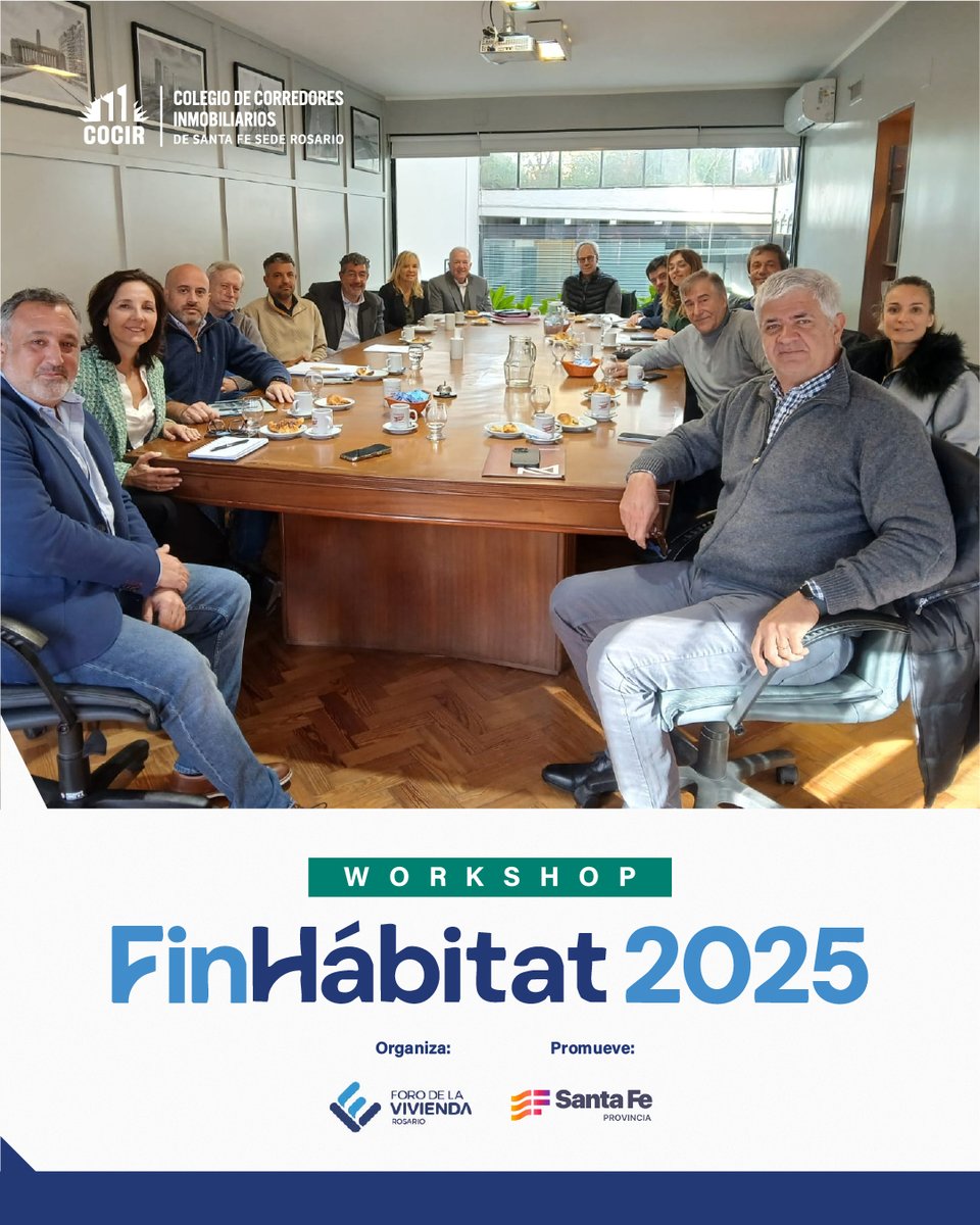 🏠💬 En la CAMARCO, el Foro de la Vivienda Rosario confirmó la 2ª edición de #FinHábitat2025 📅 6/10 | Auditorio Bolsa de Comercio.

📊 Tema: acceso a la vivienda, créditos hipotecarios e hipotecas divisibles.

✨ ¡Se vienen más proyectos para 2026!