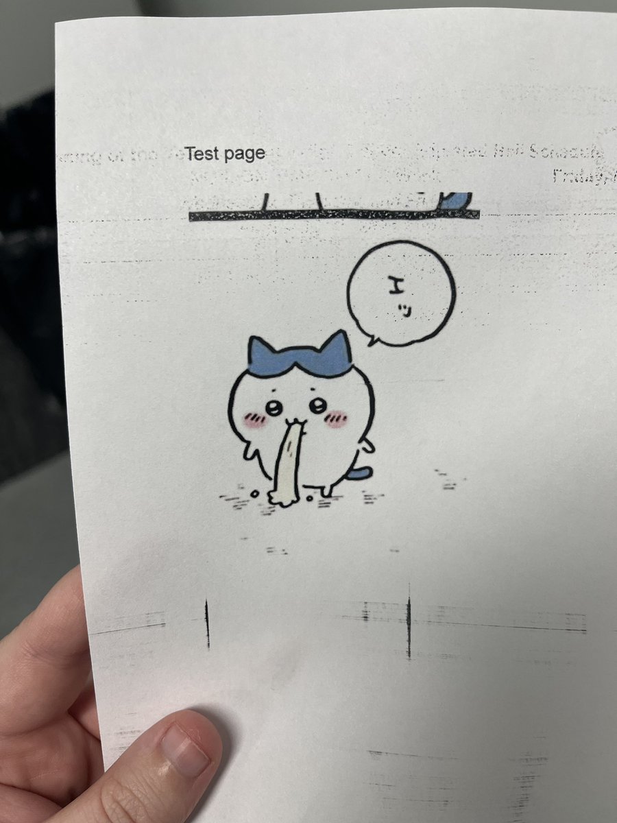 Lorenmakesart's tweet photo. Testing out the printer at work https://t.co/rsWFNkVA4O