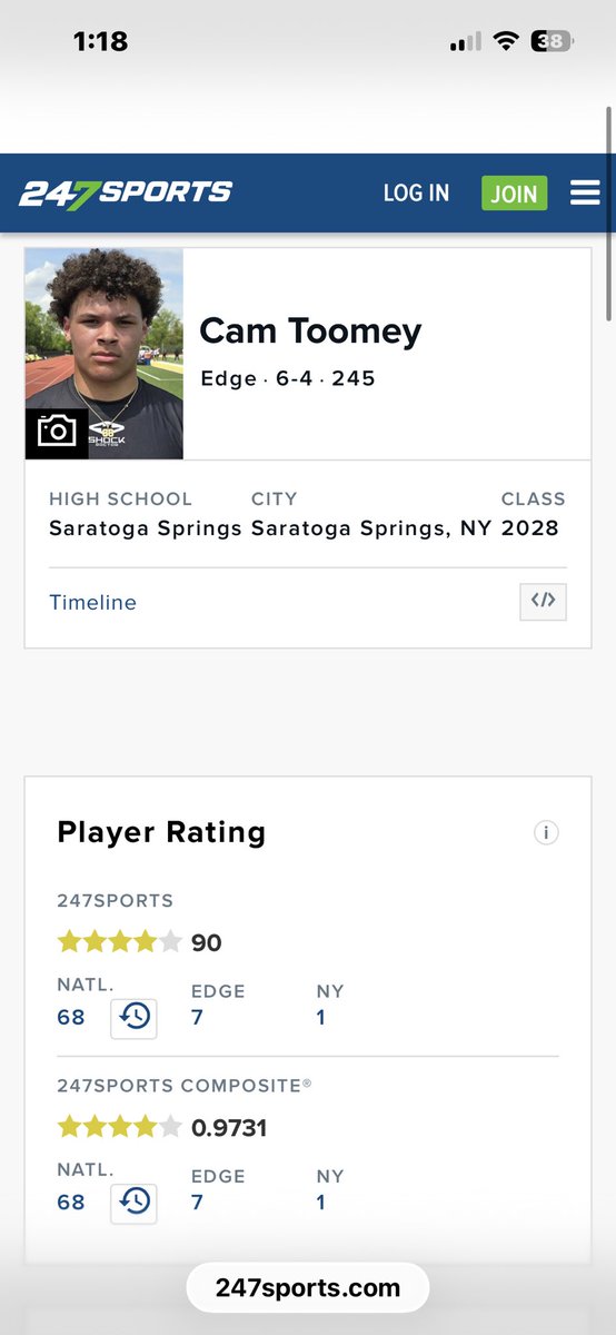 Cam Toomey (@cam_toomey28) on Twitter photo Extremely blessed to be ranked a 4⭐️ on <a href="/247Sports/">247Sports</a> ‼️
<a href="/SSHS_CoachCoons/">Jon Coons</a> <a href="/CoachHayden56/">Eric Hayden</a> <a href="/CoachFulger/">Jesse Fulger</a> <a href="/tyler_calvaruso/">Tyler Calvaruso</a> <a href="/nextlvlculture/">Next Level Culture</a> Extremely blessed to be ranked a 4⭐️ on <a href="/247Sports/">247Sports</a> ‼️
<a href="/SSHS_CoachCoons/">Jon Coons</a> <a href="/CoachHayden56/">Eric Hayden</a> <a href="/CoachFulger/">Jesse Fulger</a> <a href="/tyler_calvaruso/">Tyler Calvaruso</a> <a href="/nextlvlculture/">Next Level Culture</a>