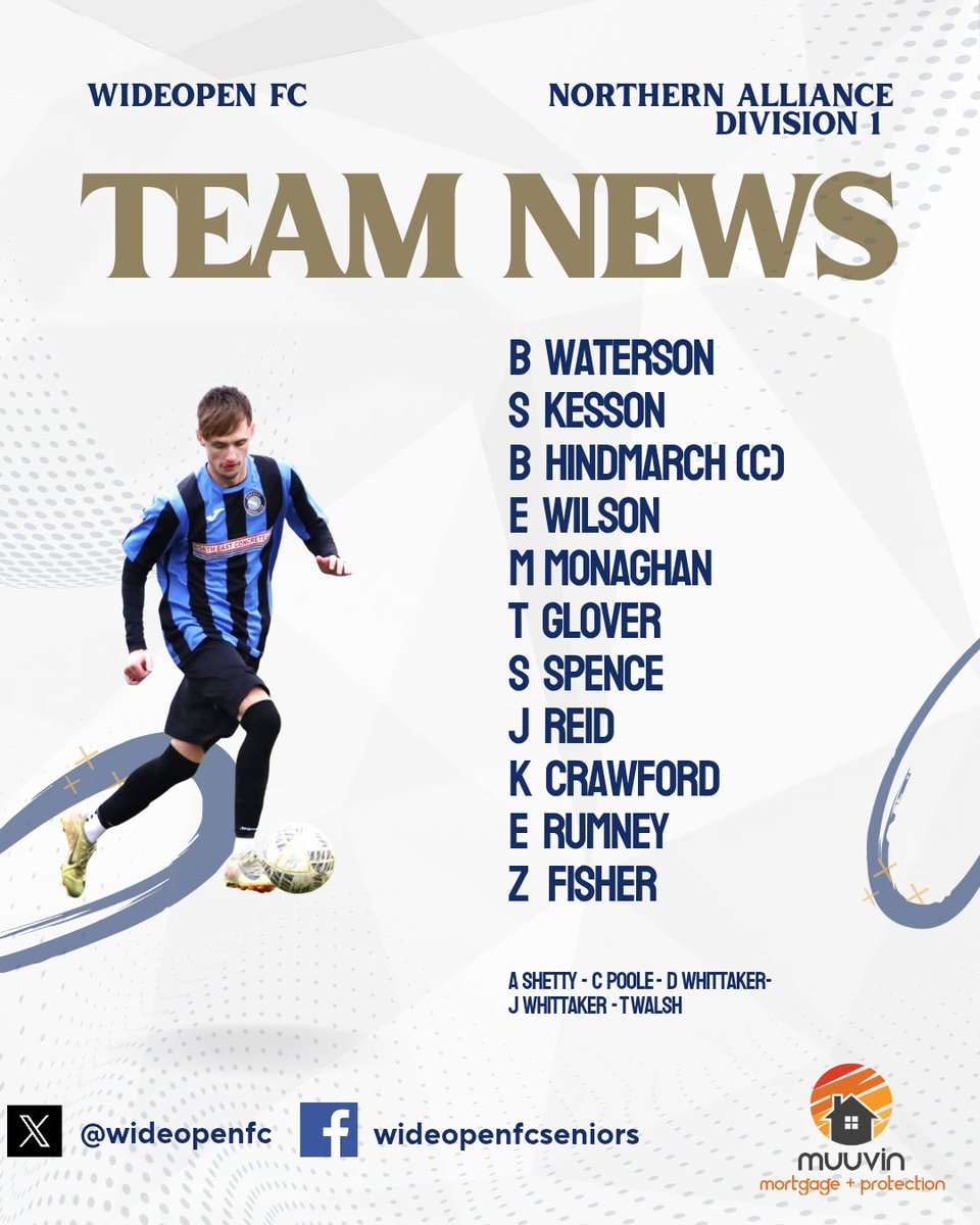 TEAM NEWS | 

Here is how we line up to face, <a href="/hexhamfc/">Hexhamfc</a> 

A team that has 7 teenagers in the starting XI. 

#UTO