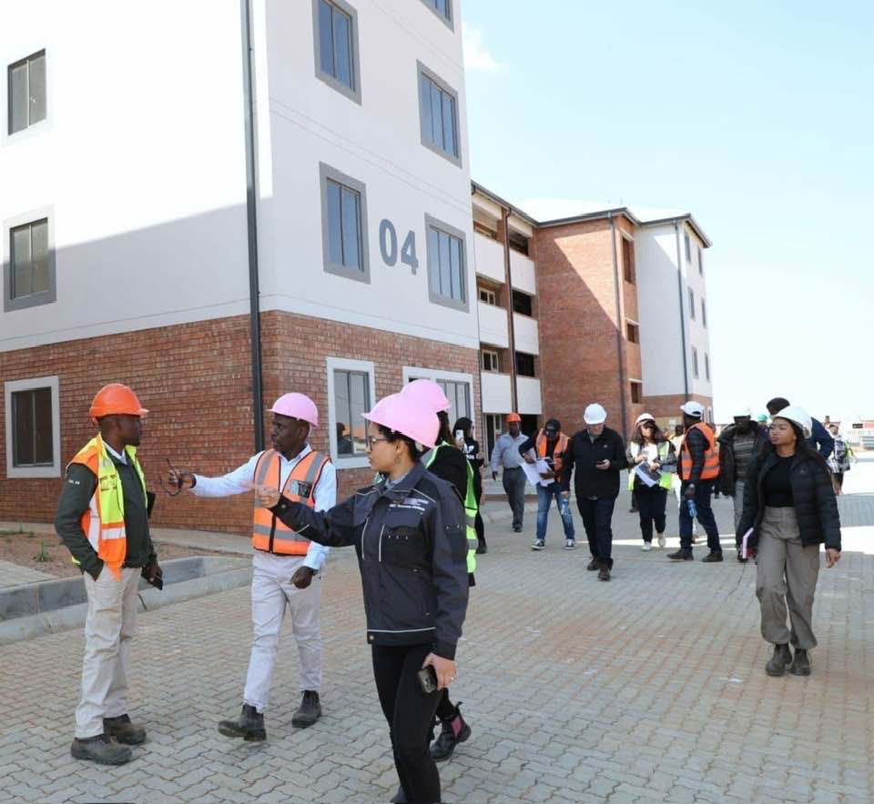 Lesufi's tweet photo. We do housing the new Gauteng way. New form of human settlement to restore the dignity of our people.

We said it! We are doing it! In honour of Chief Albert Luthuli! 

MEC Motara in a Walkabout &amp; Site Inspections at Chief Albert Luthuli Mega
#TacklingG13 #GrowingGautengTogether https://t.co/j2Oe18V775