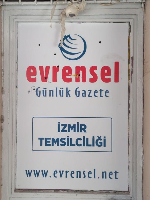 Evrensel gazetesinin İzmir Temsilciliği’ne 13 Ağustos 2025 gece saatlerinde silahlı saldırı düzenlendi. 
Yayın hayatına başladığından bugüne her türlü baskı ve saldırıya rağmen gerçek ve tarafsız haberciliği ilke edinmiş; her daim emek, demokrasi, barış, adalet, eşitlik ve