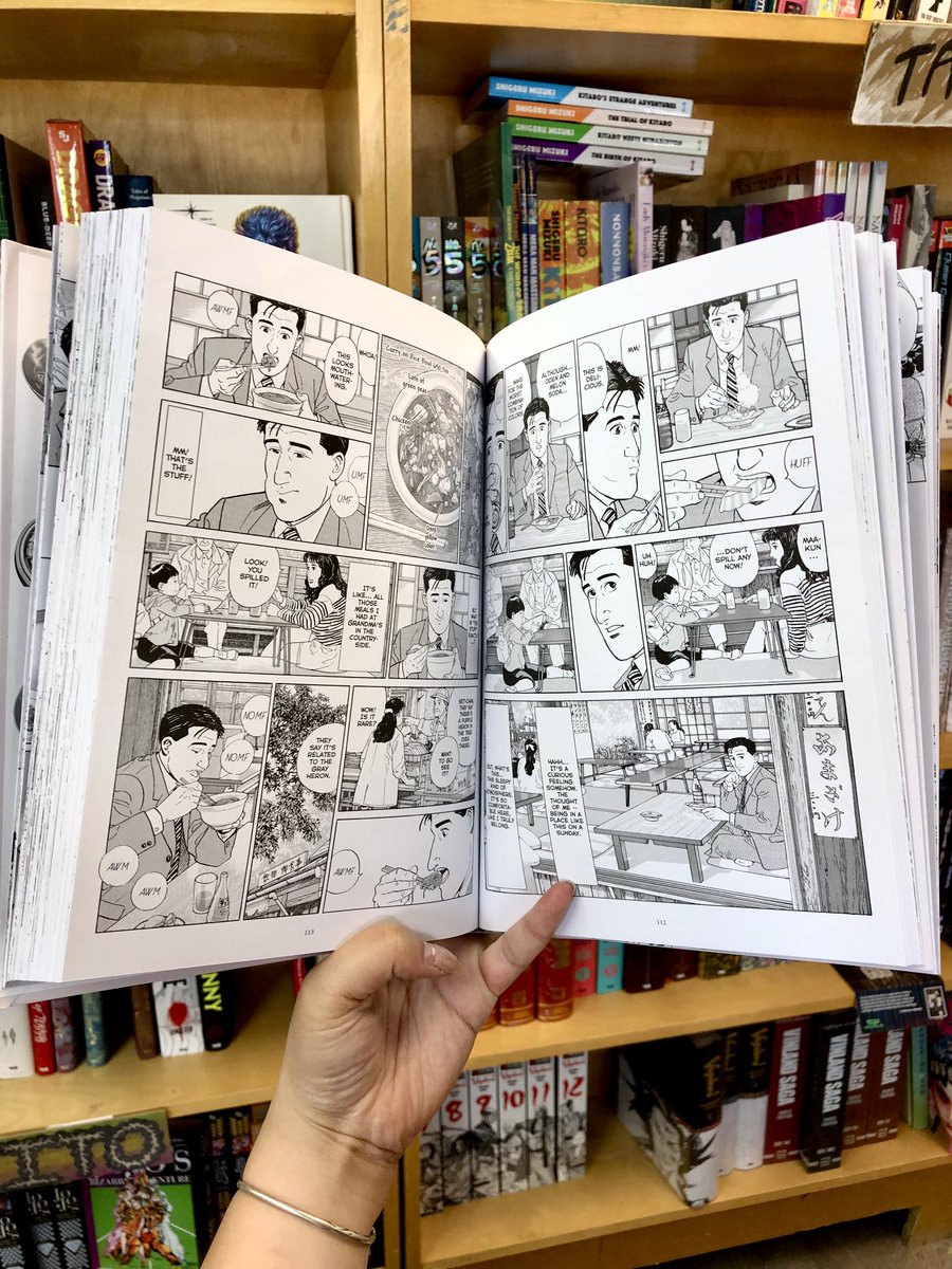 TheBeguiling's tweet photo. For fans of middle aged men walking around and doing stuff, the long awaited "Solitary Gourmet" by Jiro Taniguchi &amp; Masayuki Kusumi is now available! Published by Fanfare and Ponent Mon. https://t.co/Basq1QH3Pi