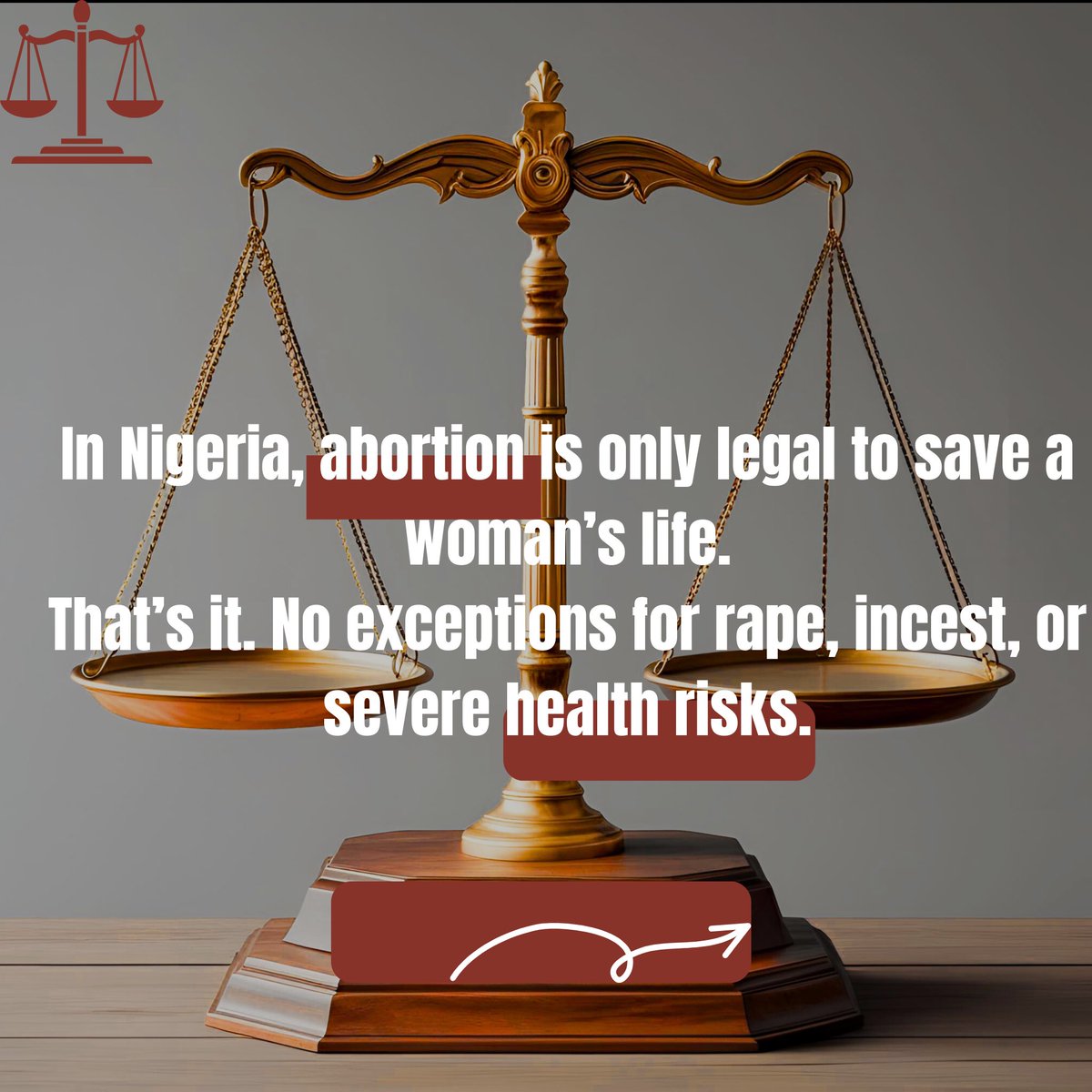 HighgradeN4319's tweet photo. In Nigeria, abortion is so restricted.
This forces thousands into unsafe procedures — and too many into early graves.

It’s not just unsafe.
It’s unsafe by law.

#unsafebylaw
#free2chooseNow
@Free2Choose_NG https://t.co/KX8MJTGTF4