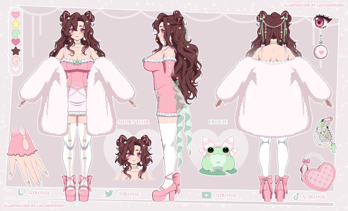 🪷 2.0 Reveal 🪷

Haiiii! Nice to meet you, i'm Ronie
I'm a Coquette Fairy VTuber who have a cute companion named Frogie

Full time yapper, screamer and dork
Oshi mark : 🐸🎀

🎀Ref. Sheet/Design : <a href="/LuciusOfEden/">Lucius 🐍🍏</a>