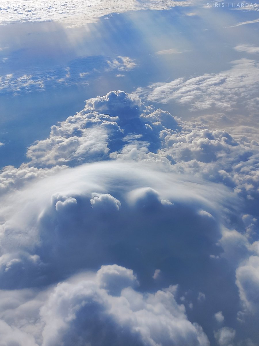 Photo clicked by me of a breathtaking view of the storm beneath as the airplane flew above it! 🌦️☁️

#photography #photographer #beauty #life #clouds #rain #storm #india #travel #nature #view