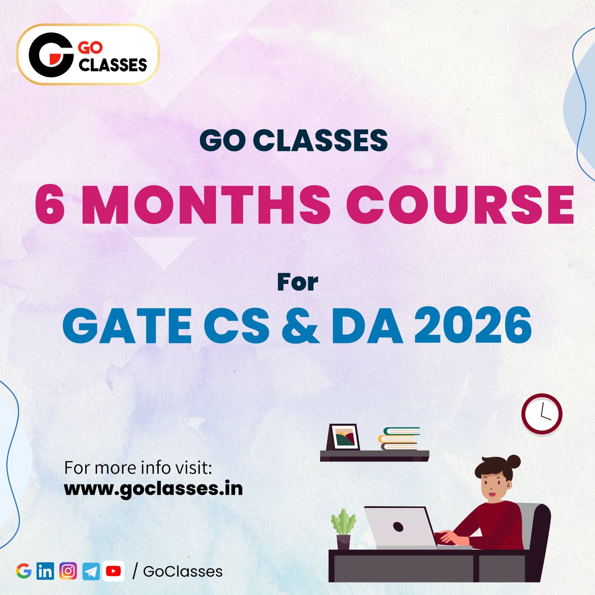 GOClasses_CSE's tweet image. 🔥 6 Months. One Goal. Top Rank. 🔥
🚀 Enroll Now for GATE 2026 – CSE / DA

✅ GO Classes Combo or Individual Courses – 6-month validity
🎯 Start now 👉 goclasses.in/s/store

#GOClasses #GATEPrep
#GATE2026 #GATEDA #GATECSE
🖇 t.me/goclasses_cse
