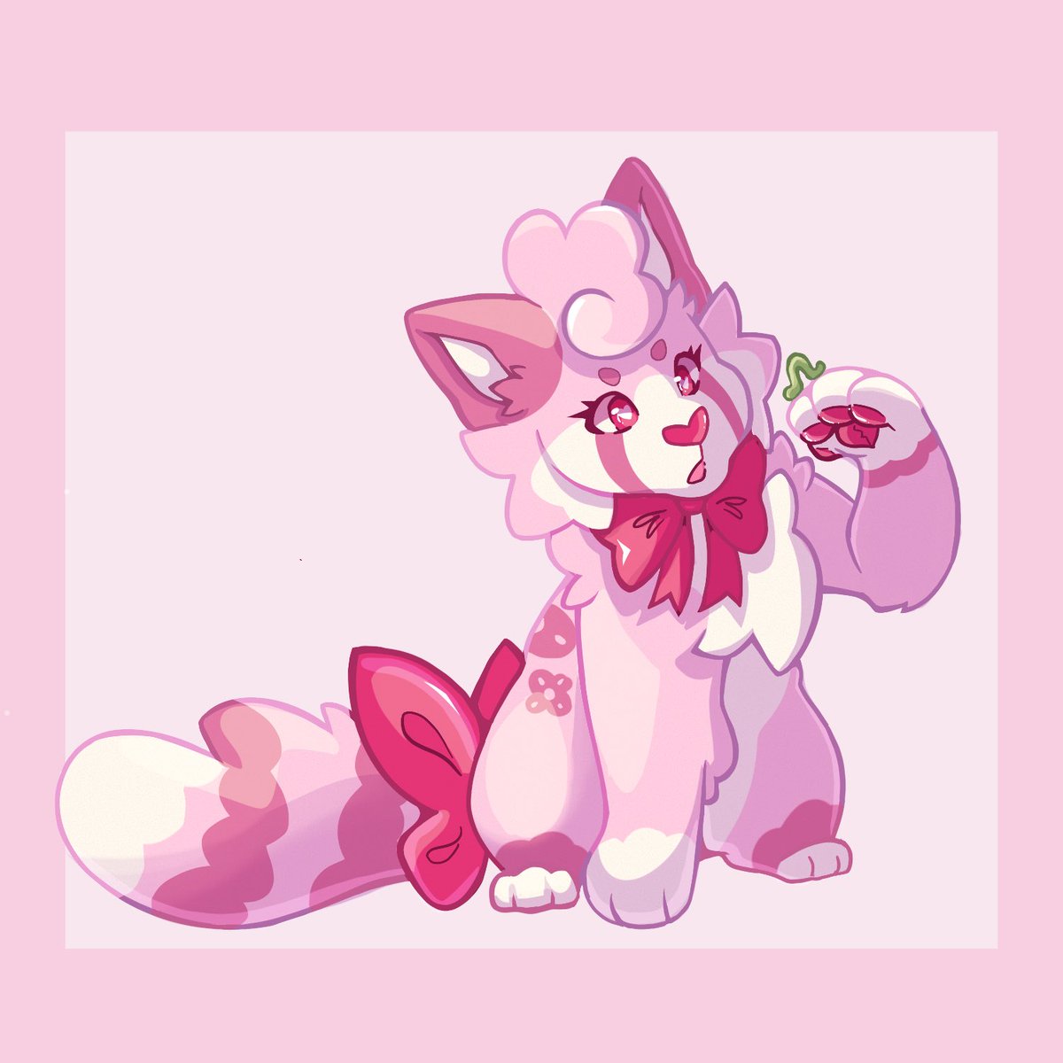 Ok back to posting attacks as I did quite a few this year… this one is for —> toyhou.se/MashTato

Their very pink red panda OC