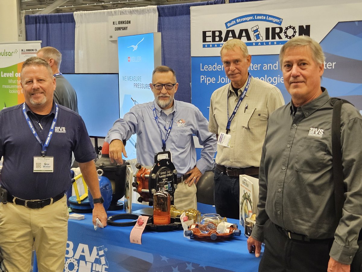 VSEngineering's tweet image. Bret Norton and Shawn Wagner are attending the One Water conference in Cleveland, OH this week! There are close to 2,000 attendees for one of the largest gatherings of water and wastewater professionals in the Midwest.
@OneWaterOhio 
#vsengineering #vscommunity #solutions