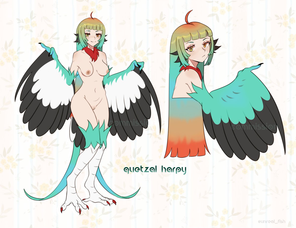 quetzal bird custom comm

#harpy