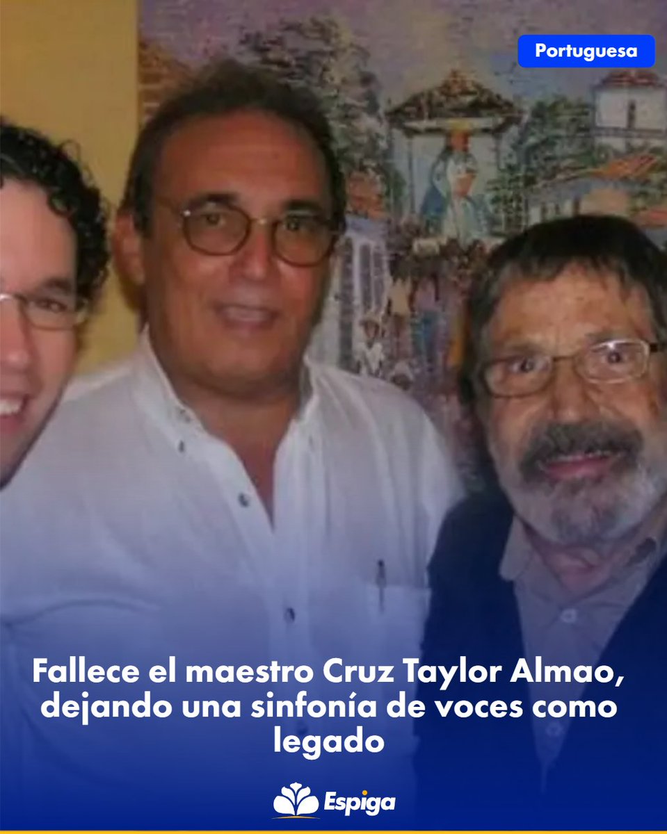 📌Fallece el maestro Cruz Taylor Almao, dejando una sinfonía de voces como legado

🔗 Ver más: espiganoticias.net/Portuguesa/fal…

📅 agosto 13, 2025

#13Ago, #CantoCoral, #CruzTaylorAlmao, #EspigaNoticiasAlDia, #GustavoDudamel, #NoticiasDePortuguesa, #PortuguesaEsNoticia
