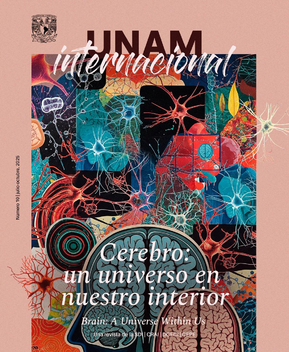 🧠 Cerebro: un universo en nuestro interior
Ya está disponible el décimo número de la revista UNAM Internacional, editada por la Dirección General de Cooperación e Internacionalización.
Léela aquí 👉 revista.unaminternacional.unam.mx
#UNAMInternacional #Cerebro #Investigación