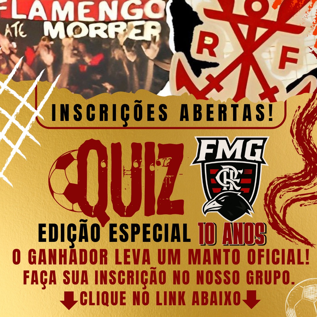 flamilgrau2015's tweet photo. 🔴⚫ Quer ganhar um manto sagrado do Mengão? 🏆
Participe do Quiz FMG – 10 anos!
🔗 Link nos comentários. https://t.co/dsrihQAeWQ