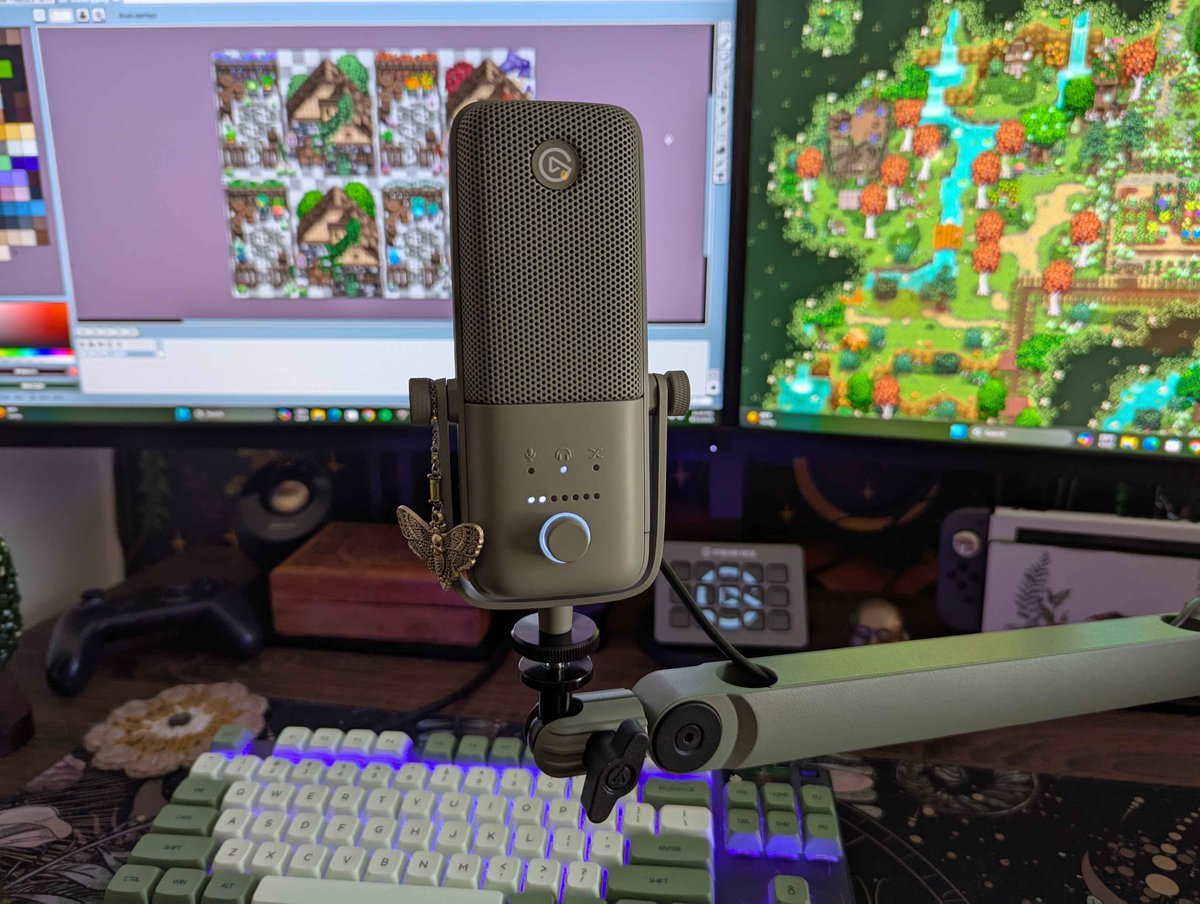 BogWyytch's tweet photo. OMG OMG OMG

@elgato thank you so much for gifting me your new Forest Green Dreamscape collection!!!!
💚Steam Deck
💚Wave Mic Arm LP
💚Wave:3 Mic!

we all know green is obviously the best color and its ABOUT TIME we are getting more options for our setups💚#gifted https://t.co/0zhr8eZirN
