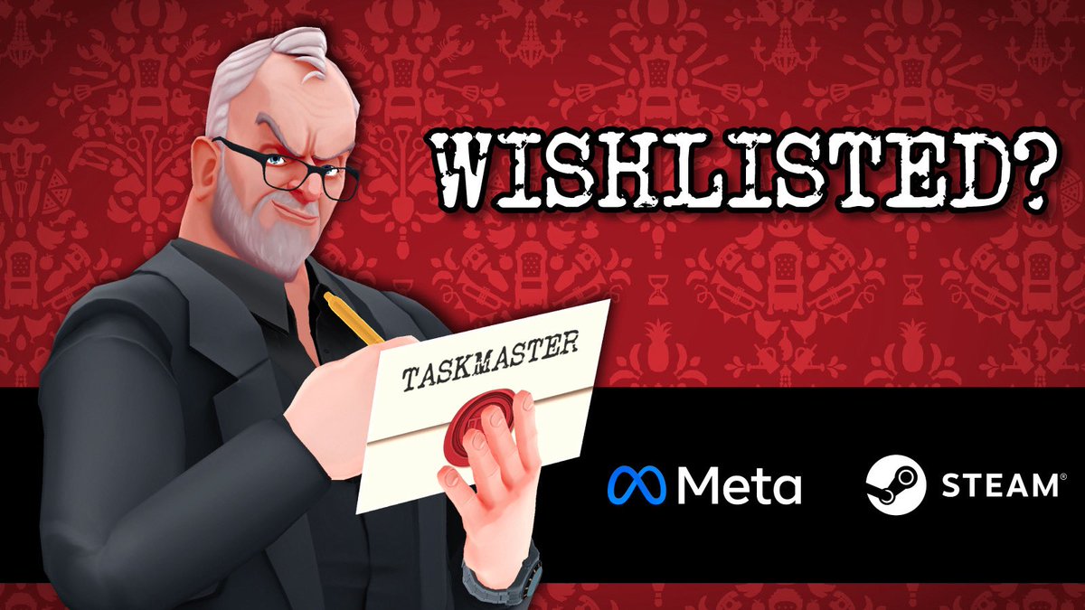 Have you wishlisted Taskmaster VR? ✅ Keep yourself notified of updates and discounts by wishlisting in your store now! It’s the best way to find out when there’s a price drop 📉 so don’t be left behind. #IndieGame #Steam #MetaQuest #TaskmasterVR