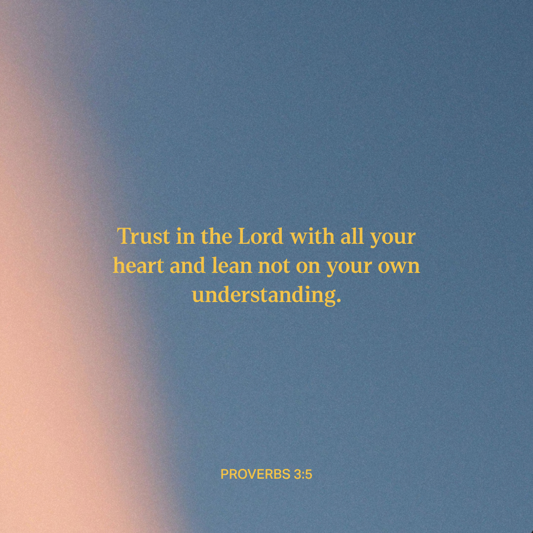 YouVersion's tweet photo. Proverbs 3:5 https://t.co/F3pNKYZpEf