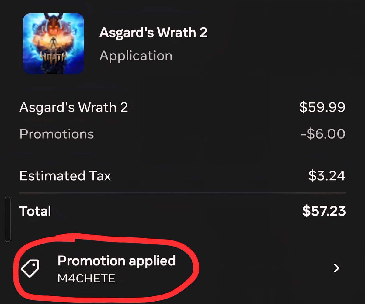 gapascarella's tweet image. I now have my own Meta Discount Code for Quest Games and Apps!

Use Code:  M4CHETE

No need for game-specific affiliate links 🙏

#QuestCreatorPartner #MetaQuestAffiliate #VR #Gaming #Tech