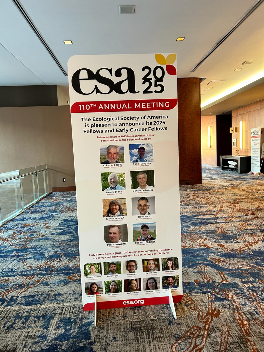 PurdueAgroeco's tweet photo. This week, our PI,  @YichaoRui_PAL , gave an invited talk at the Ecological Society of America (ESA)  Annual Meeting in Baltimore, showcasing some of the exciting ongoing  research happening across our lab!

#PurdueAgroecologyLab #PurdueAg #ESA2025 https://t.co/M0xbwR5i6U