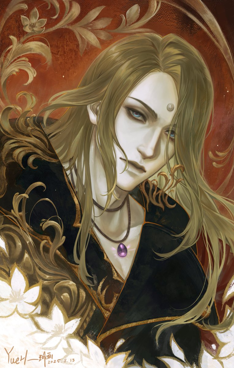 #FFXIV #ffxivfanart #ゼノス #zenos #arttwt #artmoots
Surviving the winter without withering，eternal life.
·About the plant patterns on his clothes