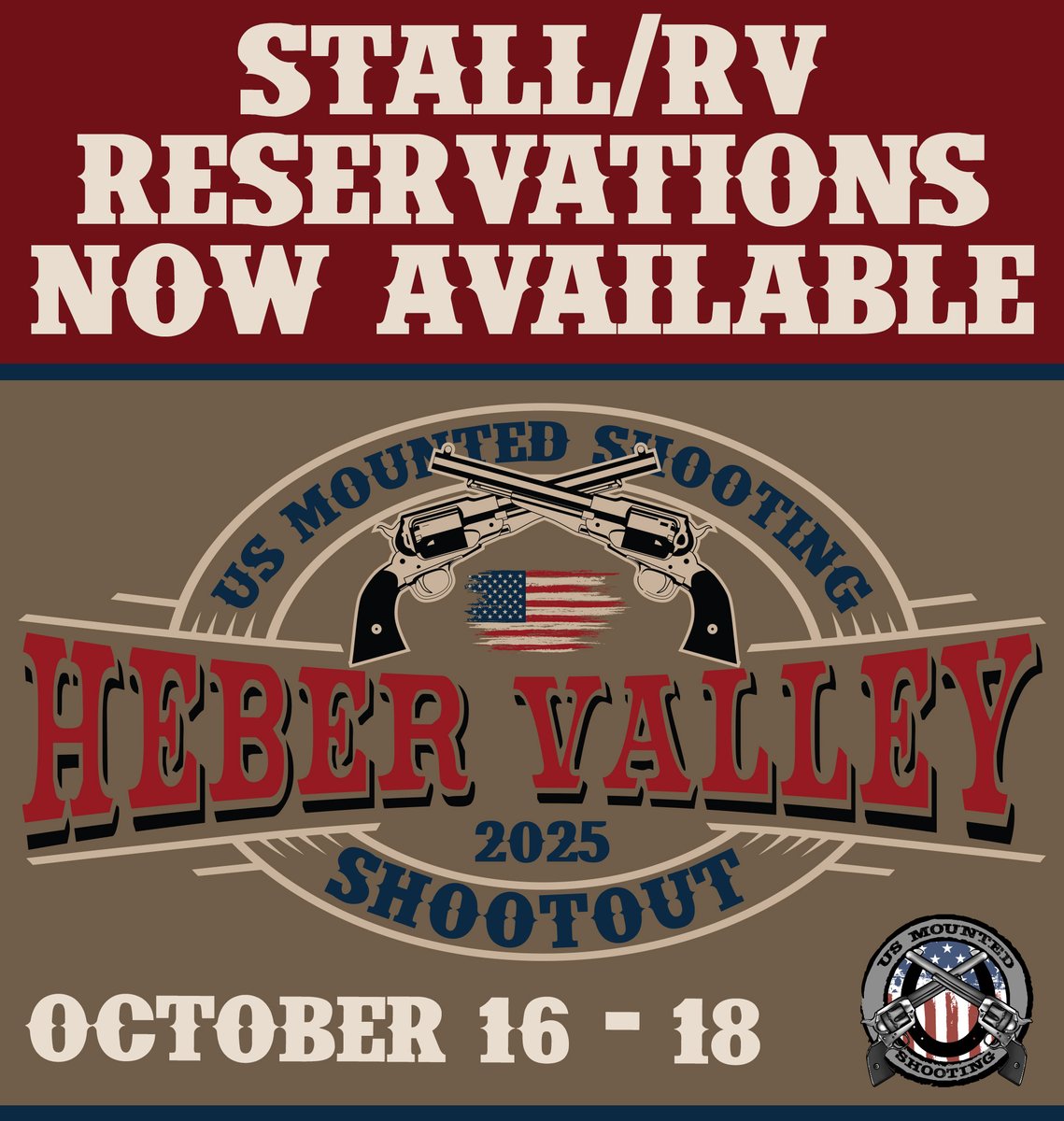 shootusms's tweet photo. Stall and RV reservations are now available at:
https://t.co/IZxVRgBRVq

Book'em early before they're gone
Hope we see you all in Utah. #USMountedShooting #USMS https://t.co/ujxfMteD50