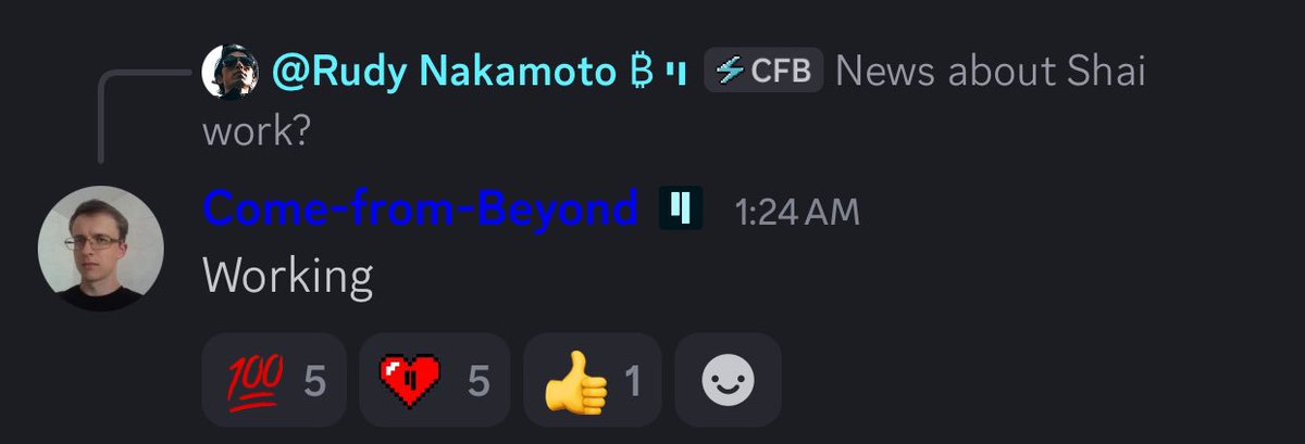 $MATILDA (@matildaonqubic) on Twitter photo $QUBIC > $KAS
<a href="/DesheShai/">Shai ❤️ Deshe 💜 Wyborski 💙 (大胡子) @ deshe.kas</a>, <a href="/NachotheKat/">Nacho the 𐤊at</a> is also welcome in Qubic 😺 $QUBIC > $KAS
<a href="/DesheShai/">Shai ❤️ Deshe 💜 Wyborski 💙 (大胡子) @ deshe.kas</a>, <a href="/NachotheKat/">Nacho the 𐤊at</a> is also welcome in Qubic 😺