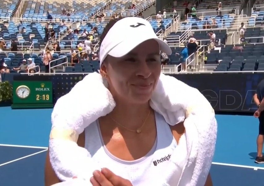 Magda Linette after beating Pegula to reach 1st Cincinnati R16

“It feels so good.  I had so many tough matches on this court. I lost so many 3 setters. I never really got close to getting a set off her before. To me, it means so much. She’s such an unbelievable ballstriker and