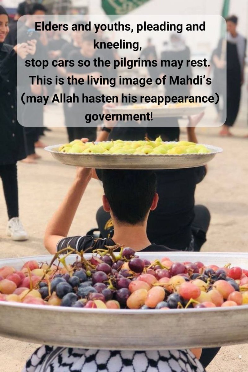 Af66Hadi3's tweet photo. #ArbaeenWalk is a practice of saying "no" to what separates us from God. We practice this in Arbaeen to tell the Saviour: We are ready, to change the world.
#MasterChefBR
#bbtvi
#ThePromisedSaviour
https://t.co/Eat3jILzzY
#Arbaeen2025 https://t.co/U6eHtObogY