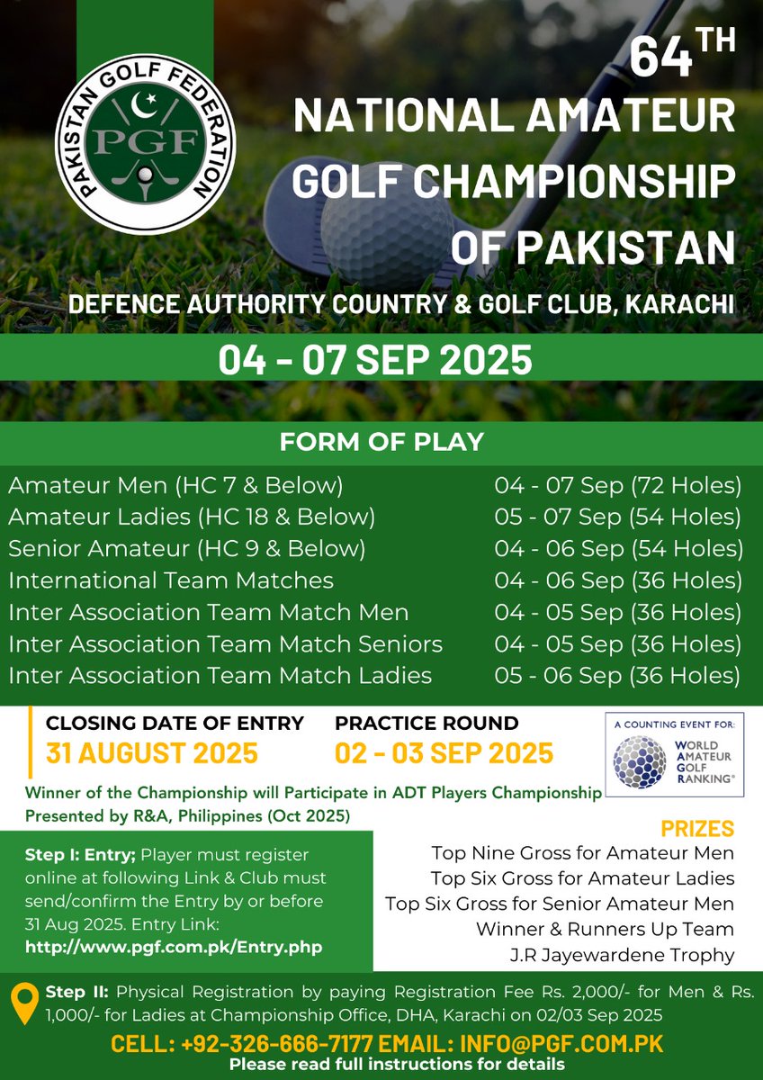 Pakistan Golf Federation tweet media