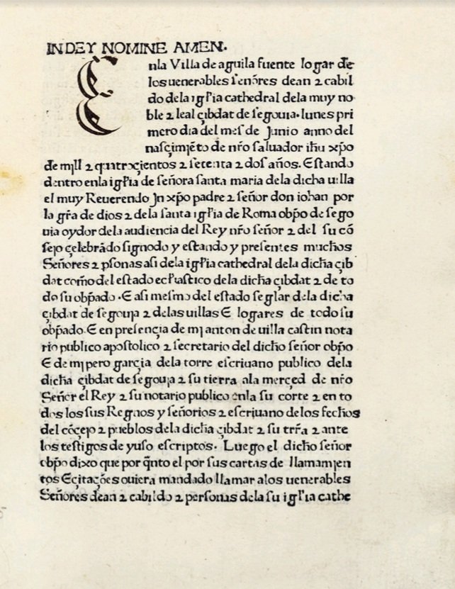 CMedievales's tweet photo. El libro impreso en España más antiguo conocido es el #Sinodal de Aguilafuentes. Se conserva en el #Archivo de la catedral de Segovia. Fue impreso en lengua española en 1472 por el impresor Juan Parix y por orden del obispo de Segovia Juan Arias Dávila. https://t.co/1eUb1hDlbS