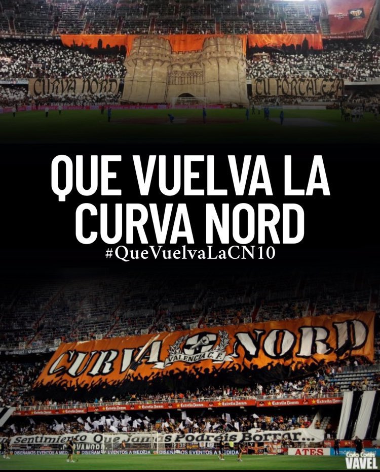 AntiMeriton_'s tweet photo. Me importa una mierda que el sábado esté lleno Mestalla si no va a estar @HoolsVCF1919 en la grada.

Debemos conseguir por lo civil o por lo criminal que esté el pulmón de Mestalla en la grada.

QUIERO A TODO TWITTER VALENCIA CON EL HASHTAG 👇🏻

#QueVuelvaLaCN10 https://t.co/7QcuqDroIA