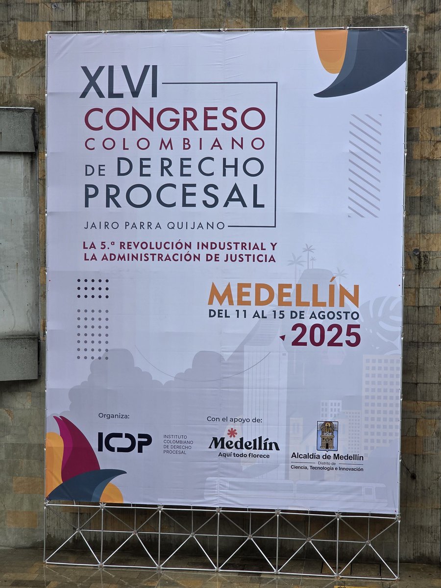 Hoy en el Congreso Colombiano de Derecho Procesal