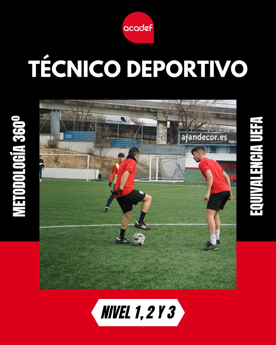 🎓⚽ Cursos de Entrenador de Fútbol Académico – Nivel 1,2 Y 3 ⚽🎓

🎯¿Apasionado por el fútbol? ¿Te gustaría formar y guiar a futuros talentos desde una base académica sólida? Este curso es tu punto de partida.
🔹 Modalidad: Semipresencial 
⏱️ Duración: Noviembre a Mayo
