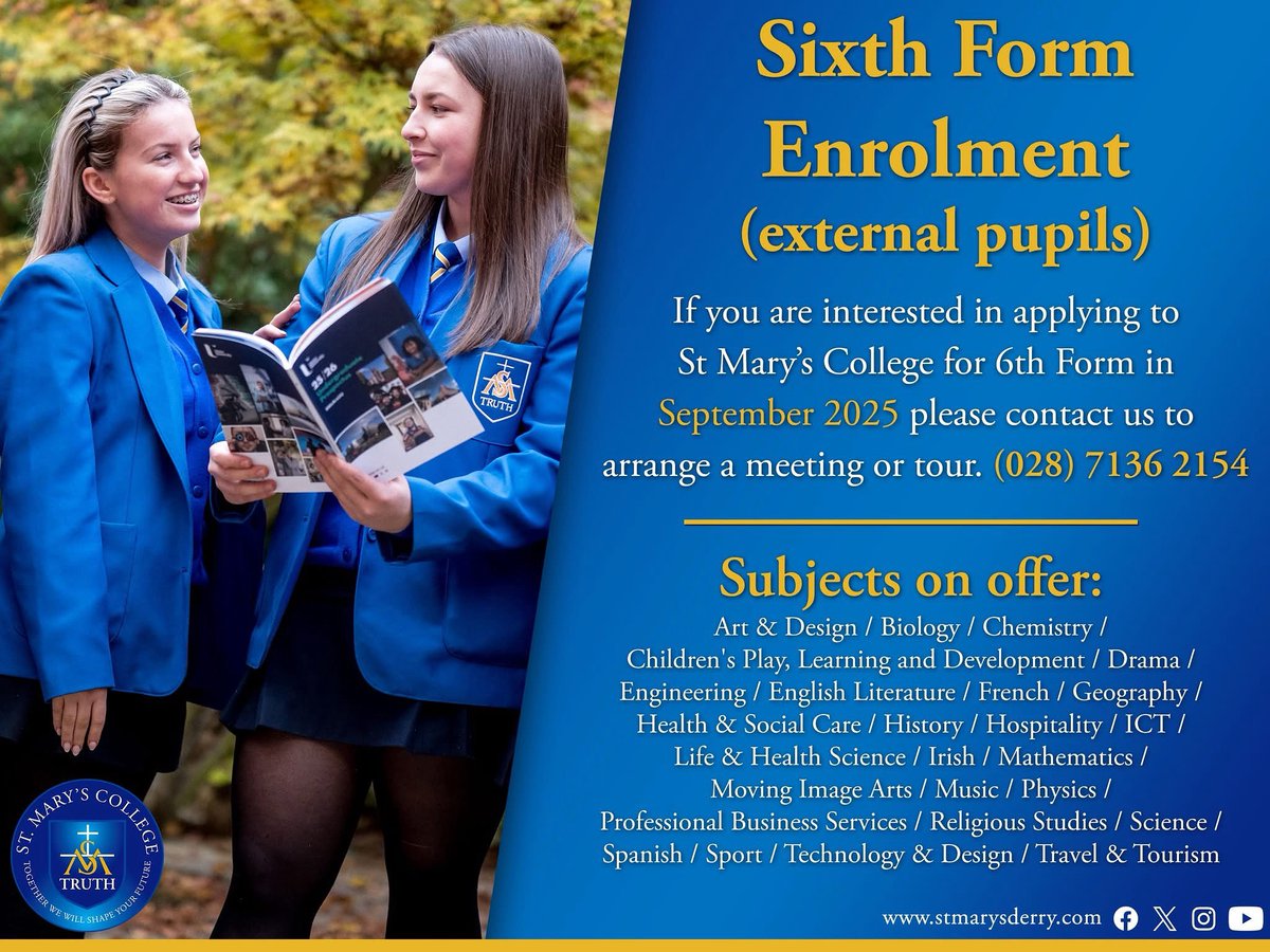 St Mary's College (@saintmarysderry) on Twitter photo 