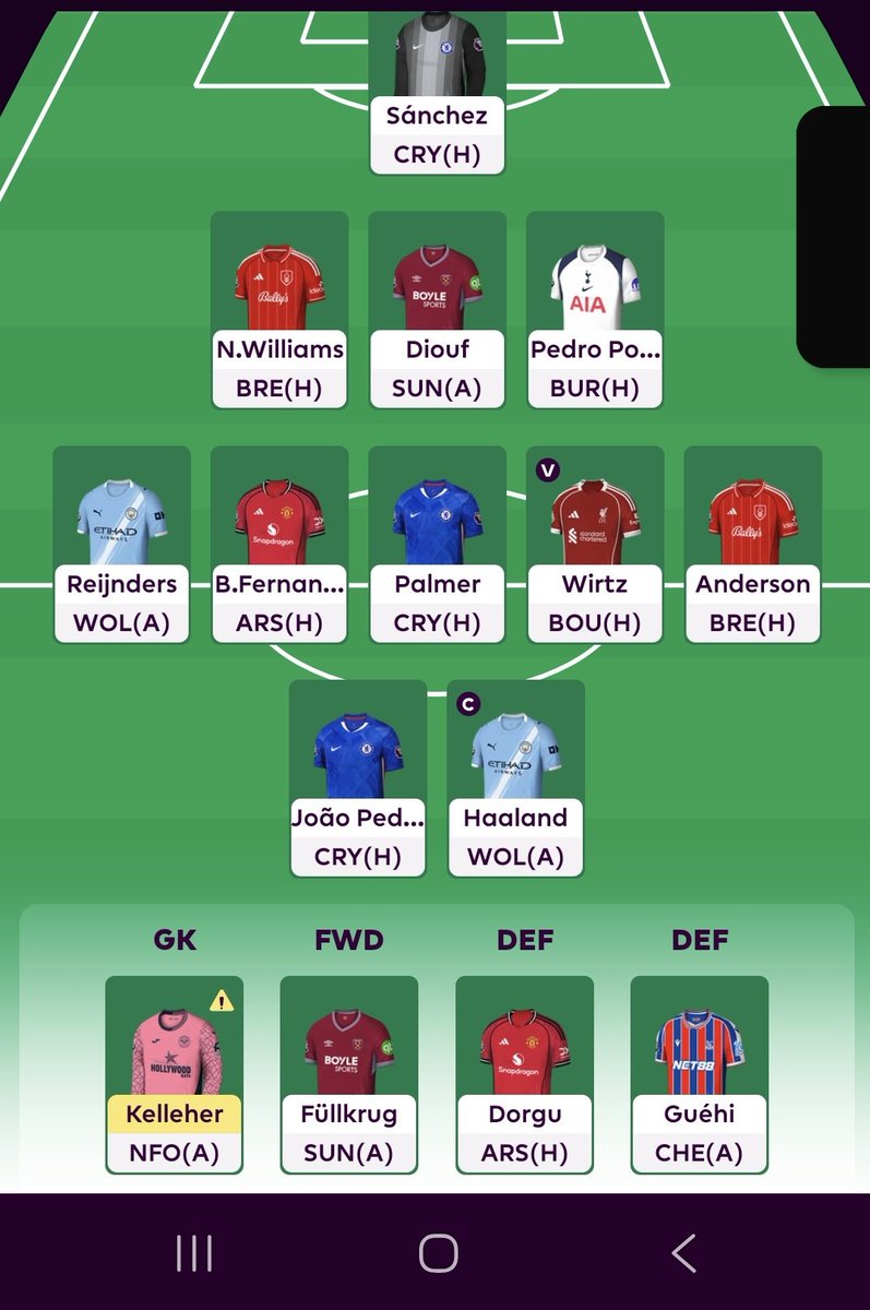 Chema_B's tweet photo. @BigManBakar Bench boost week1 https://t.co/QjOGnggM2E