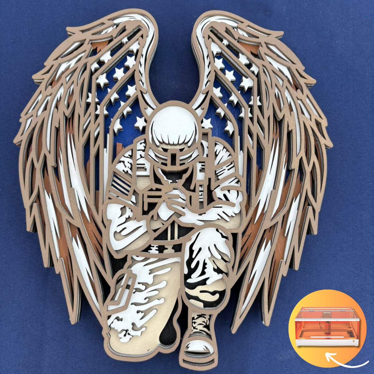 YoraHome's tweet photo. Deanna didn’t buy this stunning layered soldier art — she made it 💥

With her YoraHome Toocaa L2 Laser Engraver Cutter, she turned a plain sheet of wood into a jaw-dropping, 3D-layered tribute.

🚀 https://t.co/3lpryIvVBJ https://t.co/1tCW6aTJ09