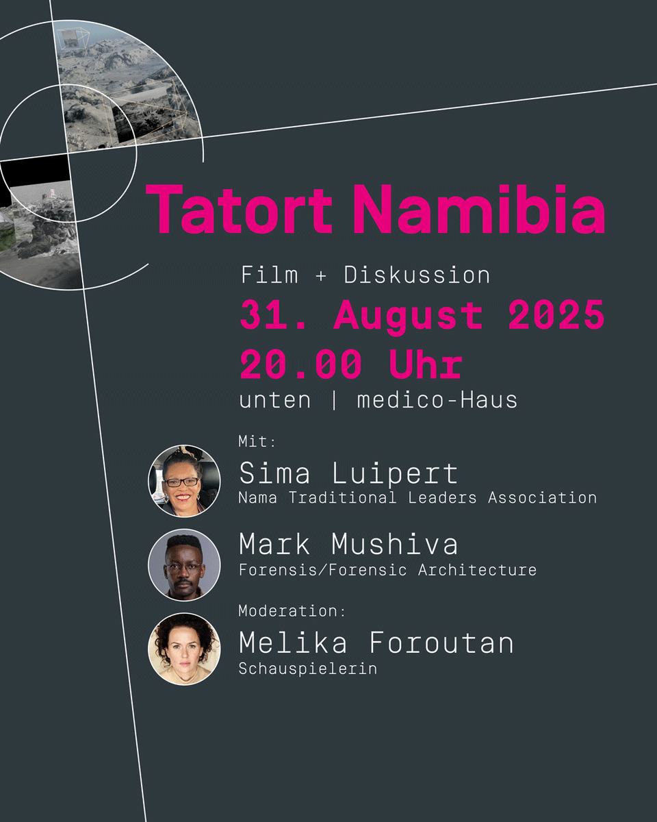 Sonntagabend ist für viele mit dem #Tatort verknüpft.
Während der Tatort im öffentlich-rechtlichen Rundfunk in Sommerpause ist, möchten wir auf einen realen, ungelösten Tatort blicken: #SharkIsland in #Namibia. 1/5
medico.de/termin/2025-08…