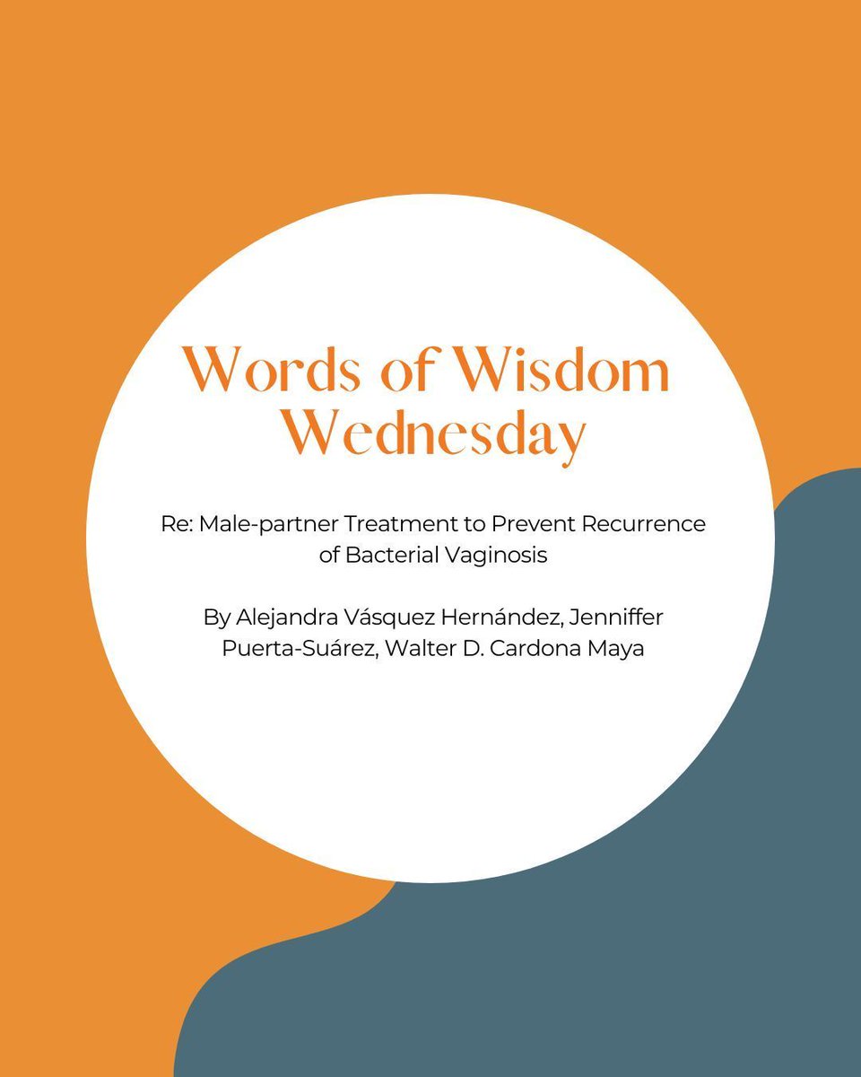 EUplatinum's tweet photo. ๐ #WordsOfWisdomWednesday
New RCT: Treating both partners reduces #BV recurrence by nearly half (35% vs 63%).
๐ Supports viewing BV as a sexually transmitted dysbiosis.
๐ง Expert insights in European Urology by Vรกsquez Hernรกndez et al.
#Urology #WomensHealth #STI #EUTweets https://t.co/wR61lV7v5E