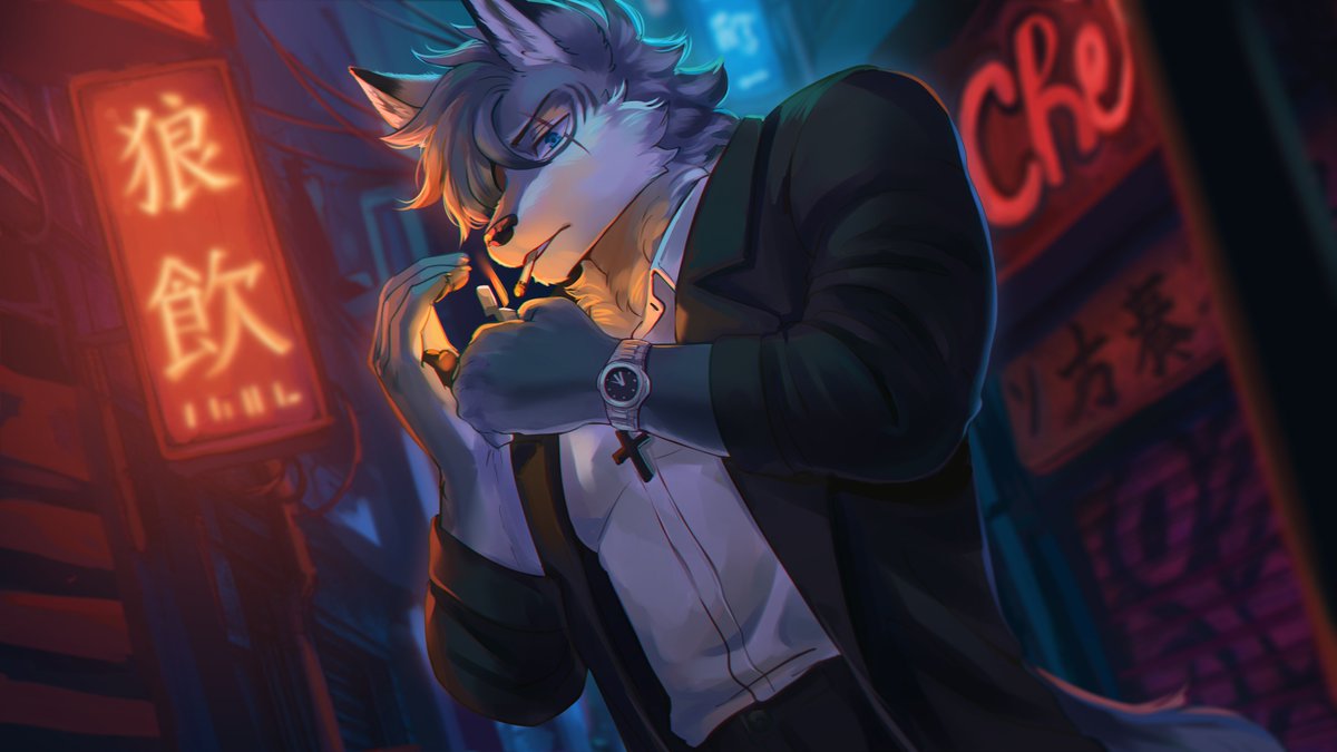 ในตรอกแคบกลางเมืองค่ำคืนนี้ เสียงไฟแช็กดังแผ่วในมือของออร์ก้า ก่อนปลายบุหรี่จะสว่างวาบขึ้นสั้นๆ กลิ่นควันขมลอยคลุ้งปะปนไปกับกลิ่นฝนที่ยังไม่ทันจางจากพื้นหินเปียก

(Artist : Meidy)