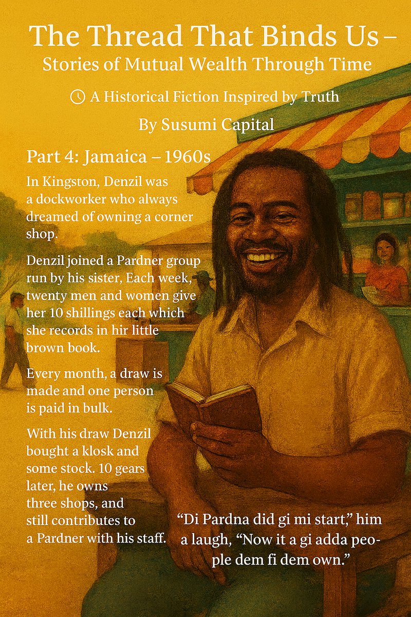 Part 4 – Pardner
Following The Thread That Binds Us, we arrive in the Caribbean, where the Pardner turns community bonds into economic opportunity.

Join us on Telegram: t.me/Susumi_Crowdfu……
#PardnerSavings #Susumi #Defi #SusumiPlus #Crowdfunding