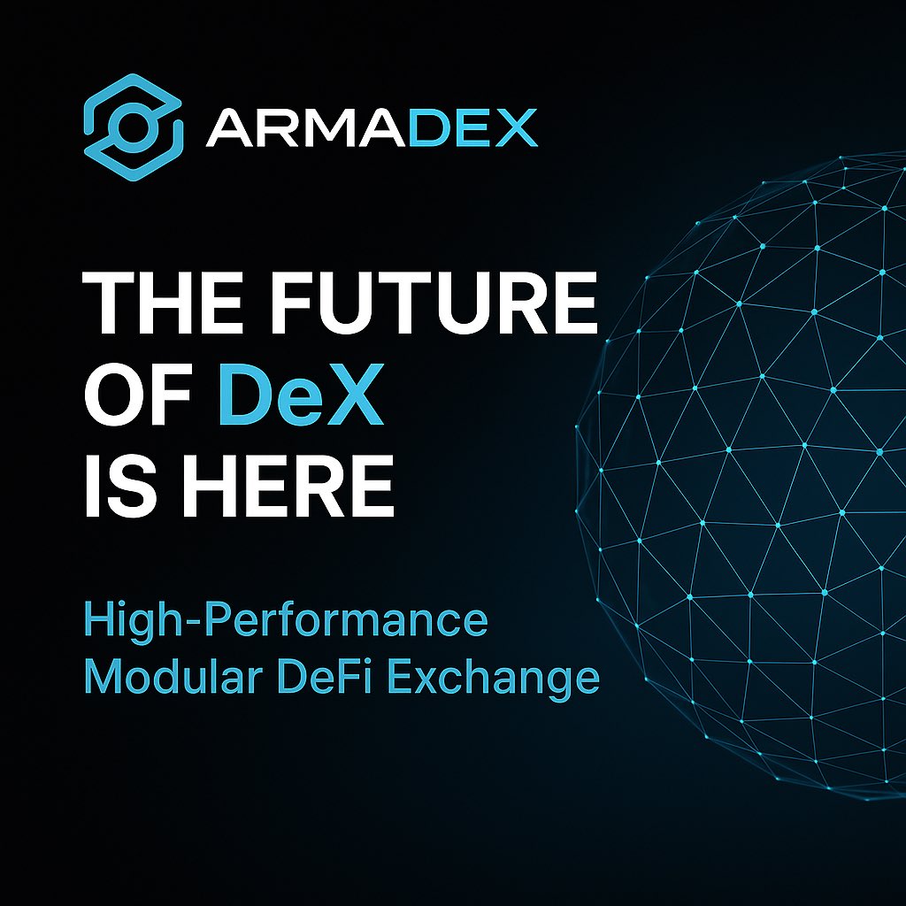 ArmaDex_io's tweet image. The future of trading isn’t centralizing — it’s decentralizing. 🧠
And ArmaDEX is set to be one of its key drivers.

Why?

➣ No need to trust a third party
➣ Full control over your funds
➣ Speed and efficiency powered by a dedicated blockchain
➣ An experience designed for…