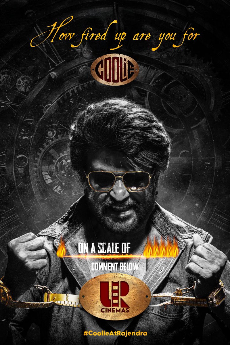 It's the 50th year for the one and only 😎 How pumped up are you for #Coolie? Comment below with 🔥🔥🔥 
#CoolieatRajendra #Thalaivar