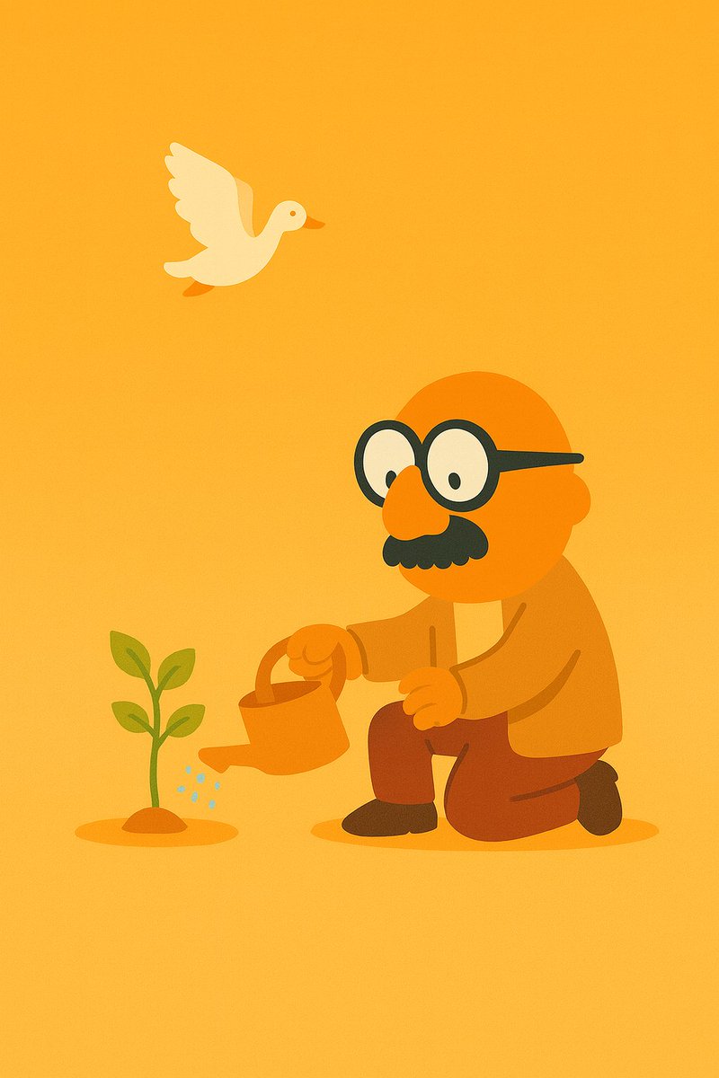 notbtc_cto's tweet image. Some water seeds. 🌱
Some chase geese. 🪿
Under 2 months old — bots came, farmers came,
The goose brought cake. 🎂

We just sat… and grew roots. 🌳🐢

#NOTBTC #DoNothingBeLegend #NOTWORK