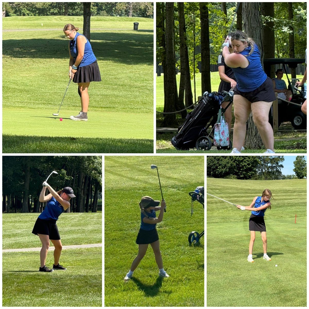 MGirlsgolf's tweet photo. The Lady Vikings competed in the Versailles Invitational on Thursday. The team finished 8th overall with a 455. ⛳️

Scores:
Bianca Stevens: 99
Sophie Minnich: 114
Evelyn Potter: 116
Addison Register: 126
Tapanga Henderson: 134
Sara Minnich: 155 https://t.co/dpj0hn2fWN