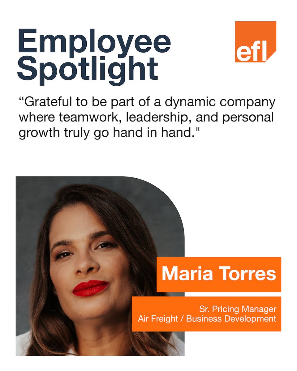 “At EFL, we’re empowered to take on challenges, build meaningful client relationships, and advance together. My vision is to see EFL become one of the top 10 logistics leaders in the world—driven by a team that supports and uplifts one another every step of the way.”
