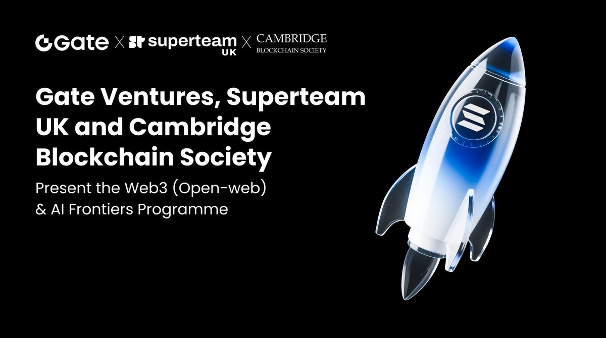 Gate Ventures announces collaboration with Solana Superteam UK and the Cambridge Blockchain Society to jointly launch the Web3 (Open-web) &amp; AI Frontier Program. 
This strategic initiative aims to drive exploration in the integration of blockchain and artificial intelligence,