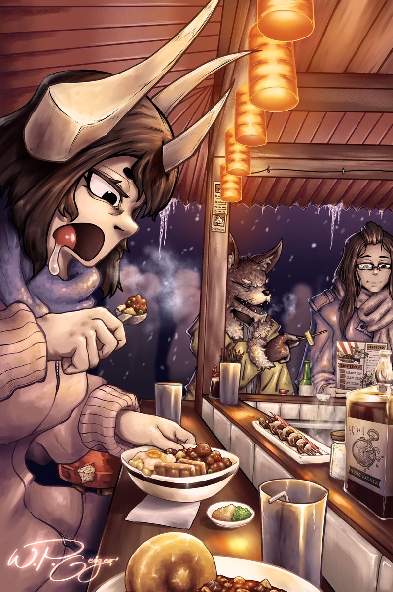 Nothing goes better than good company and good food!