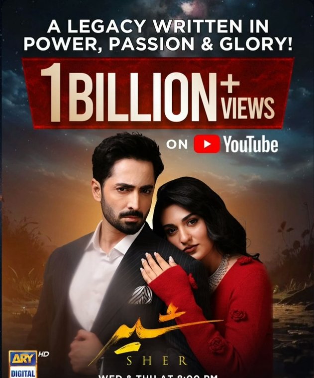danish_ishq's tweet photo. Only actor with 5 dramas in billion club 👑🔥
#DanishTaimoor #SherOnARY https://t.co/iSmh2HnsLO