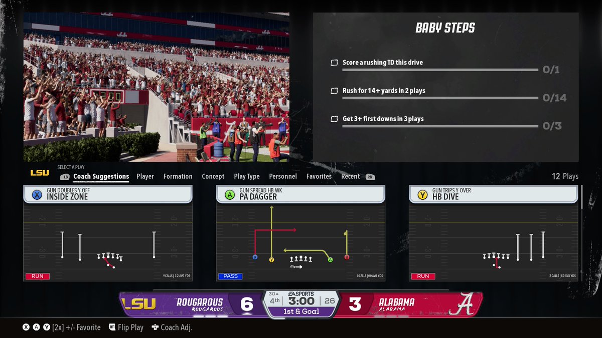 bhuffman44's tweet photo. @EASPORTSCollege how the hell am I supposed to get 3+ first downs and score a TD in one drive from the 30 yard line? https://t.co/bZyddZ9h10