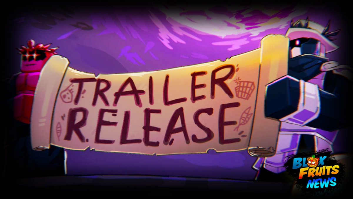 Blox_FruitsNews's tweet photo. TRAILER RELEASE 📅

The trailer should drop in the next 48 hours 🔥

-Reminder: It drops on the 14th of August at night EST timezone, which starts at 8pm - 9pm. It  drops on the 15th of August in different timezones.
#Roblox #Bloxfruits https://t.co/4CETNaFg4P